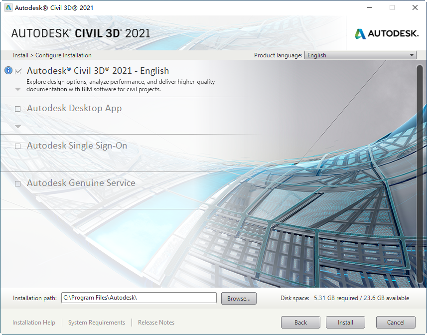Autodesk Civil 3D 2021�����������ͼ