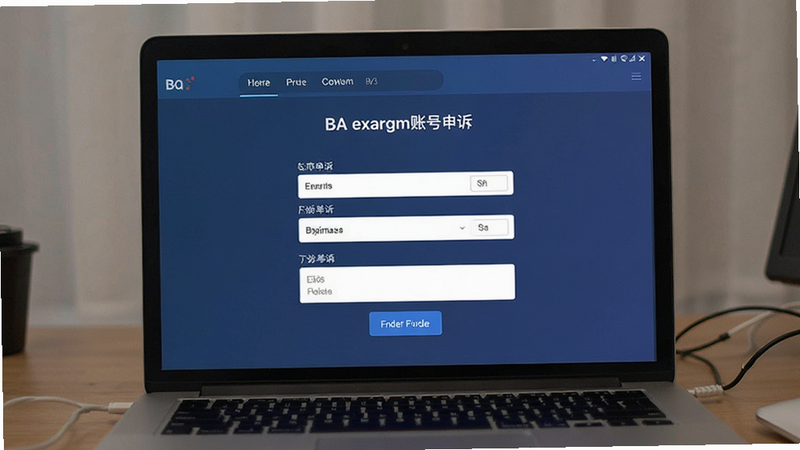 BA交易所账号申诉填写界面预览图
