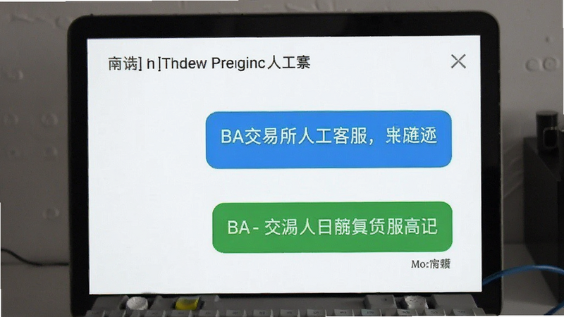 BA交易所人工客服沟通截图预览图