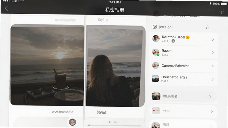 私密相册设置界面预览图