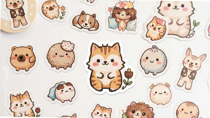 可爱贴纸系列展示图