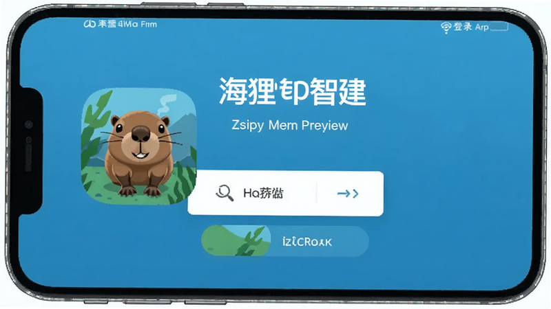 海狸智建app登录界面预览图