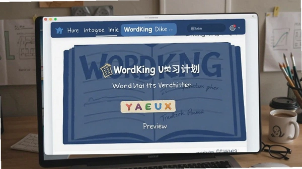 WordKing学习计划设置页面预览图