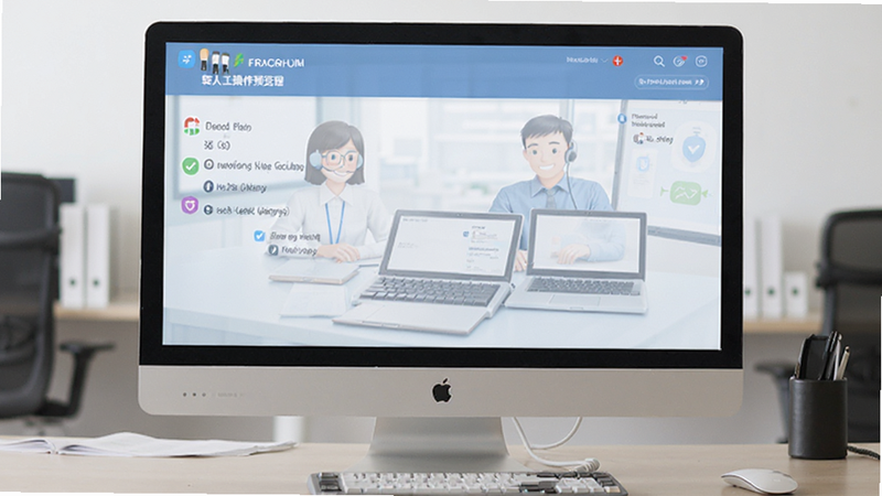在线咨询转人工操作流程预览图