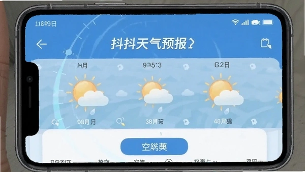 抖抖天气预报 定位页面预览图