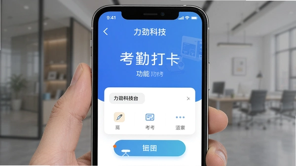 力劲科技app考勤打卡功能截图