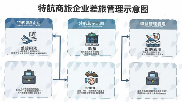 特航商旅企业差旅管理示意图