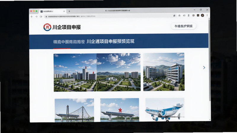 川企通项目申报页面预览图