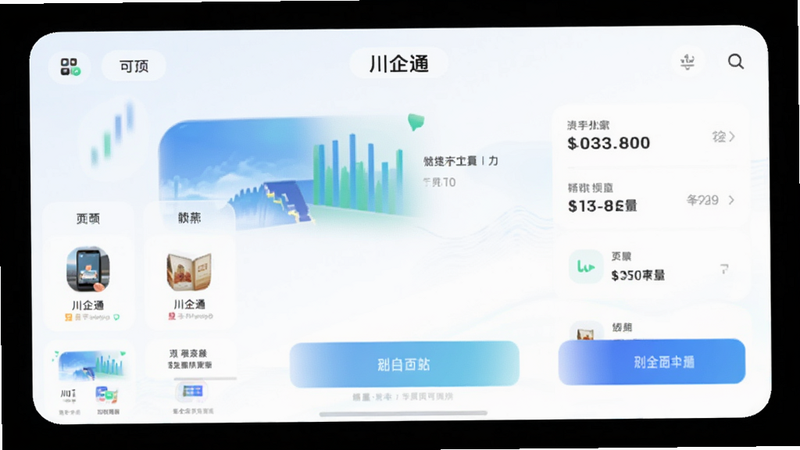川企通App主界面预览图