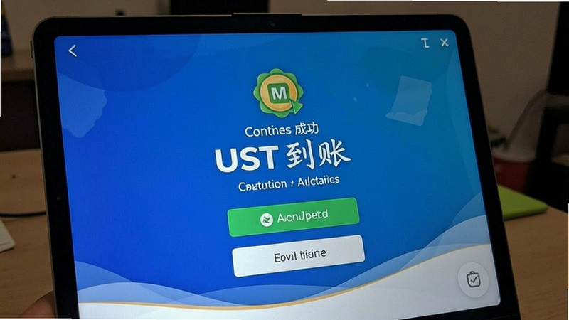充值成功USDT到账界面