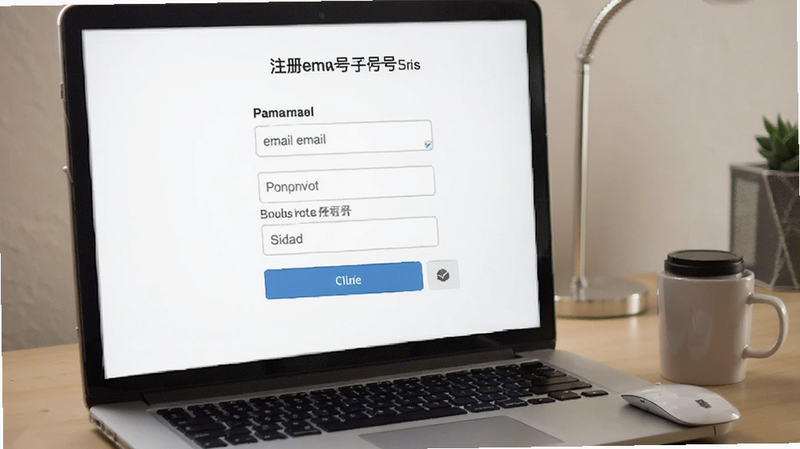 注册页面填写邮箱手机号
