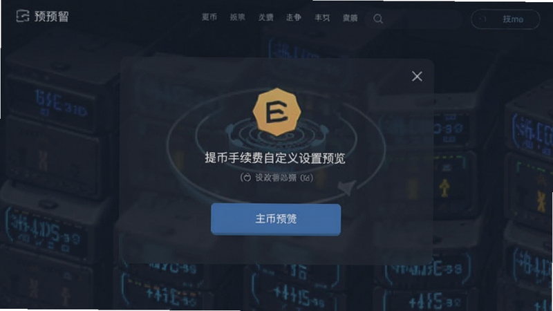 提币手续费自定义设置预览图