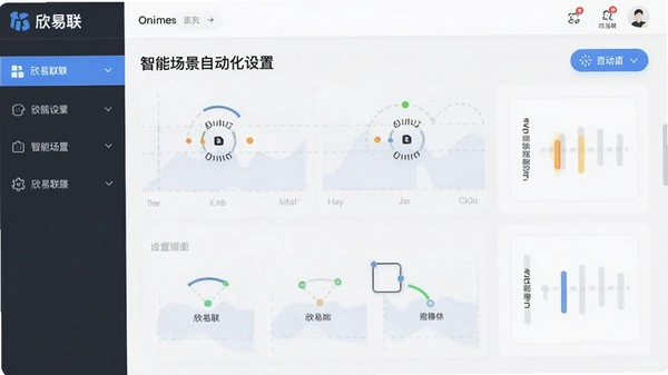 欣易联自定义智能场景自动化设置界面