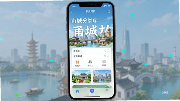 甬城分类小程序界面预览