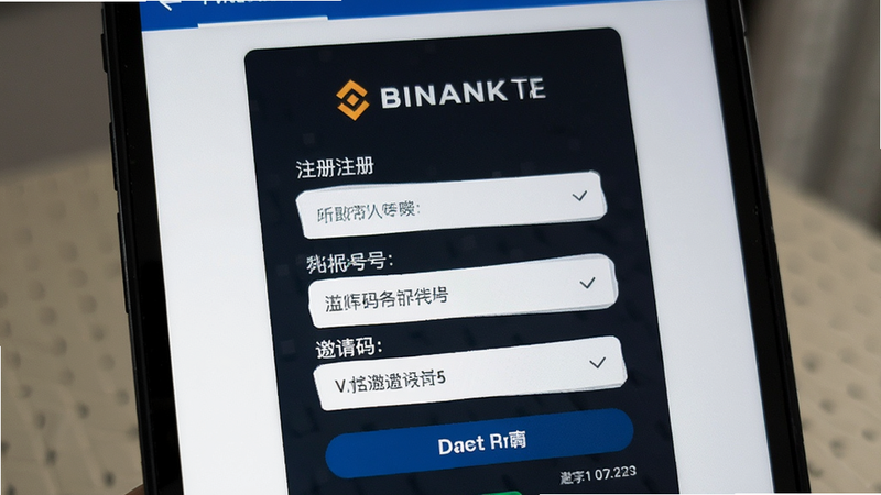 币安注册填写手机号和邀请码界面预览图