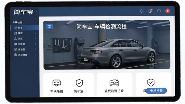 简车宝车辆检测流程界面