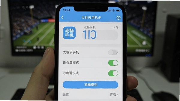 大谷云手机APP设置界面中的流畅模式开关