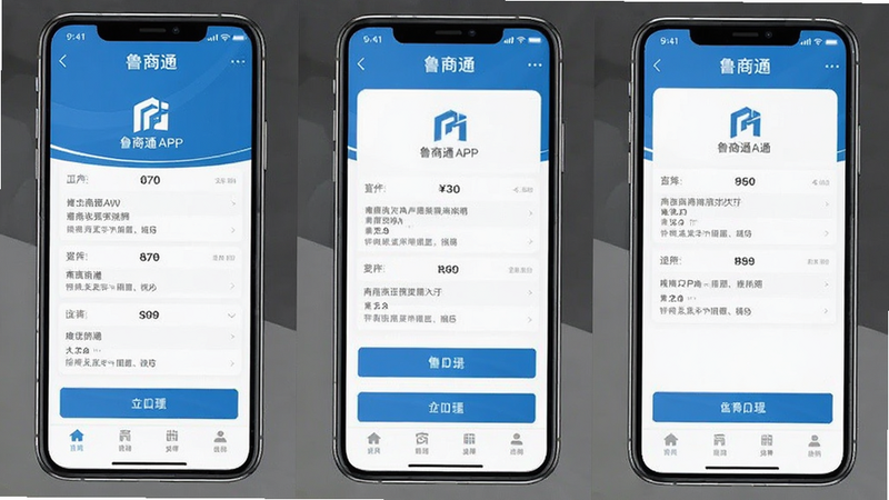 鲁商通APP手机操作页面预览图