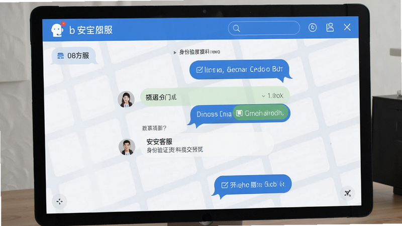 b安客服对话界面身份验证资料提交预览图