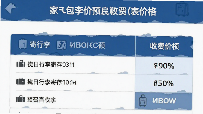 存包包行李寄存平台收费价格表预览图