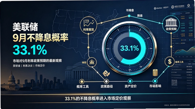 美联储9月不降息概率33.1:降息预期已消化,BTC为何反而回调截图 美联储9月不降息概率33.1:降息预期已消化,BTC为何反而回调截图