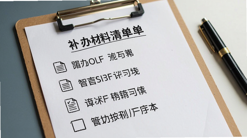 补办材料清单列表图
