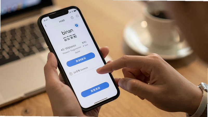 用户正在手机上操作binan找回流程