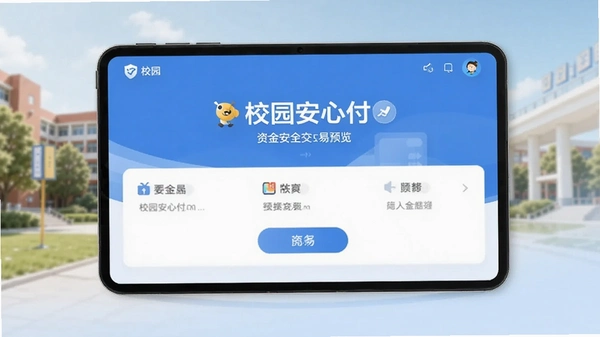 校园安心付资金安全交易界面预览图