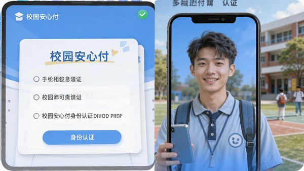 校园安心付身份认证页面
