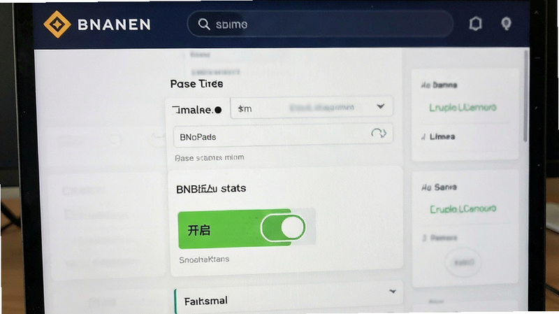 币安账户设置页面BNB抵扣开关开启状态