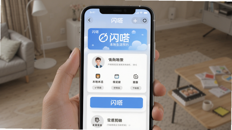 闪嗒本地生活预约功能使用场景预览图