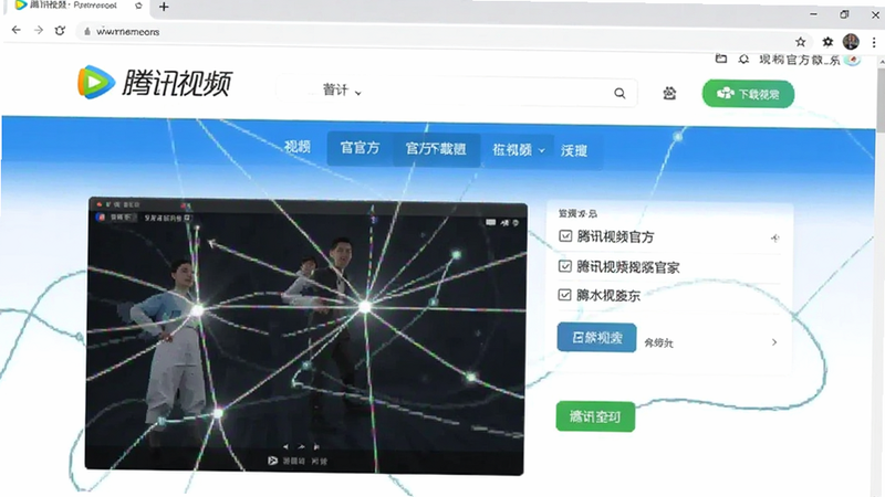腾讯视频官方下载页面预览图