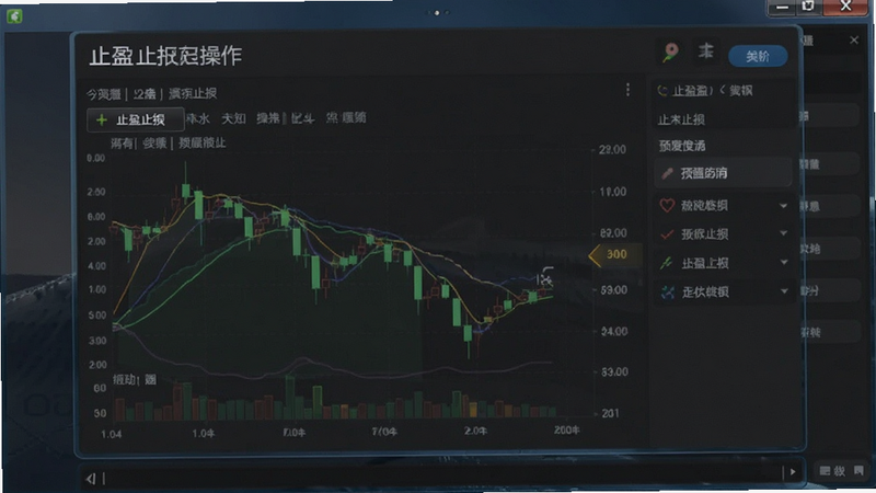 设置止盈止损操作界面预览图