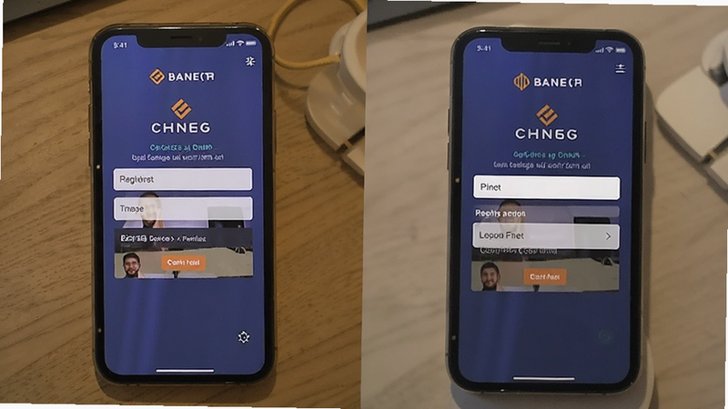 手机端币安App注册填写推荐码界面预览图