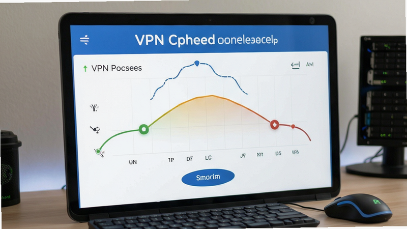 VPN连接成功后的网络测速图预览图