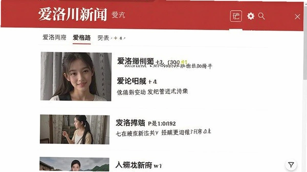爱洛川新闻列表页面截图