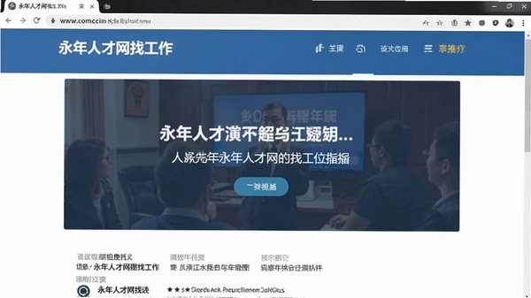 永年人才网找工作界面截图