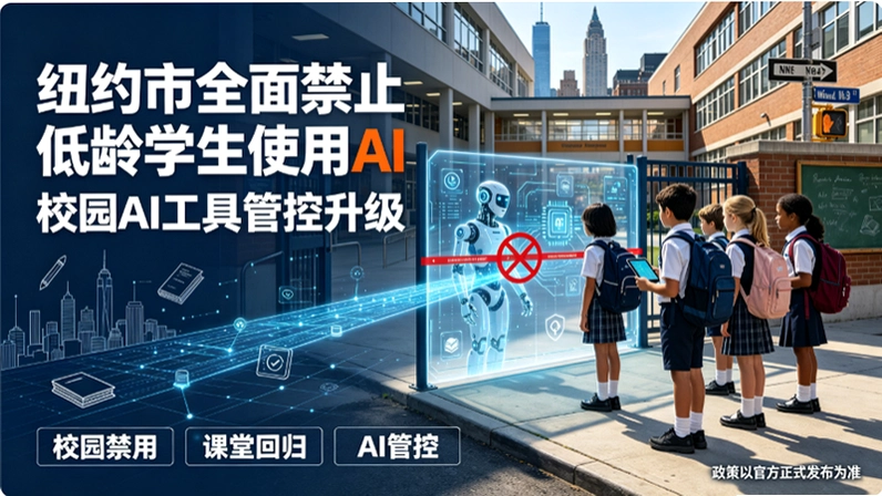 纽约市全面禁止低龄学生使用AI:教育监管与科技创新的碰撞截图 纽约市全面禁止低龄学生使用AI:教育监管与科技创新的碰撞截图