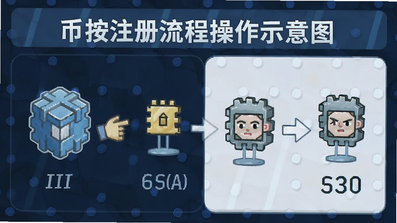 币按注册流程操作示意图