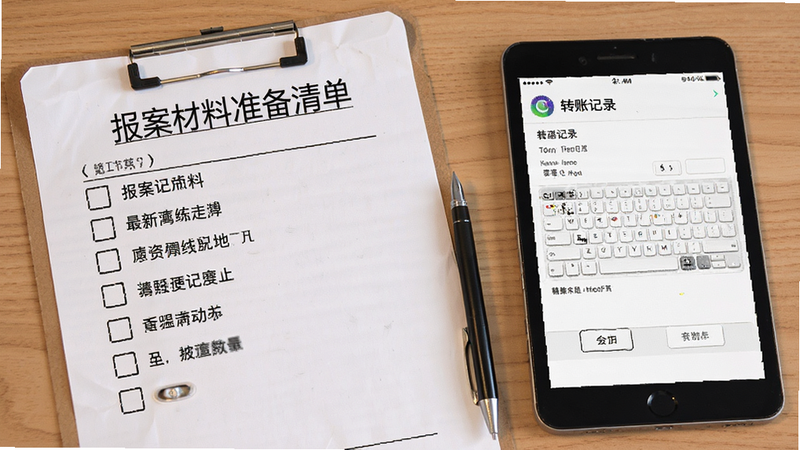 报案材料准备清单及转账记录截图