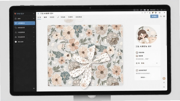 三笙AI家纺图案设计界面预览图