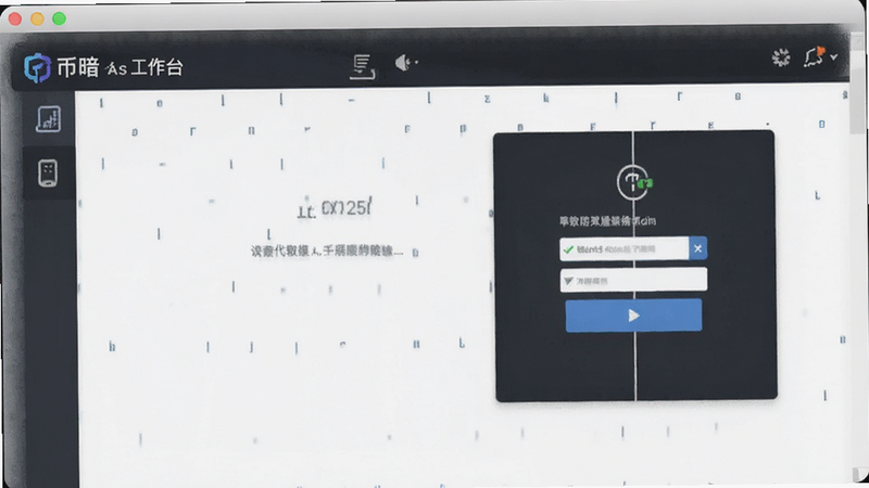 币暗登录后的工作台界面预览