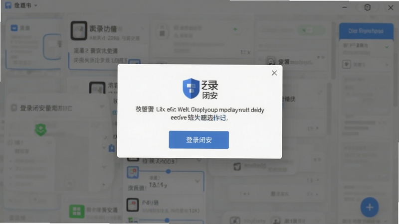 登录闭安提示弹窗截图样式