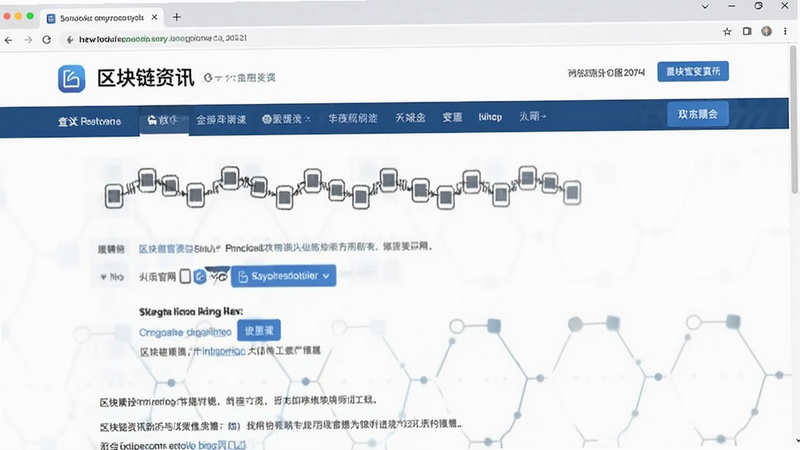 在区块链资讯网站上查找b安官网入口链接页面截图