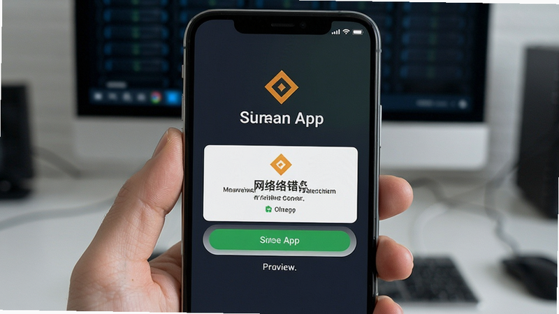 币安APP登录界面网络错误提示预览图