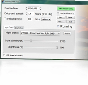 SunsetScreen���԰����ؽ�ͼ
