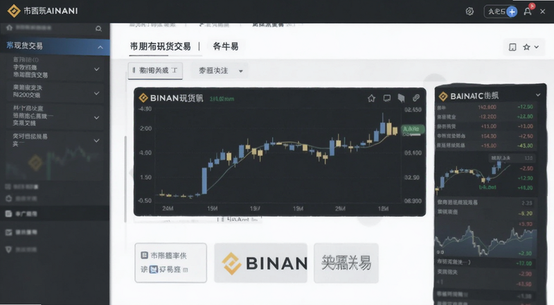 币安现货交易买卖界面截图预览图