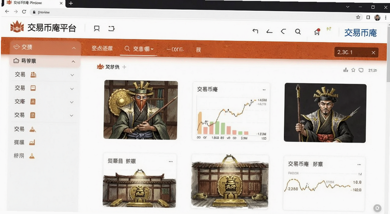 交易币庵平台界面截图|交易币庵平台界面预览图