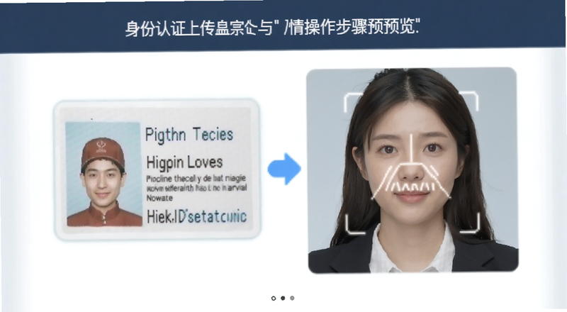 身份认证上传身份证与人脸识别操作步骤预览图