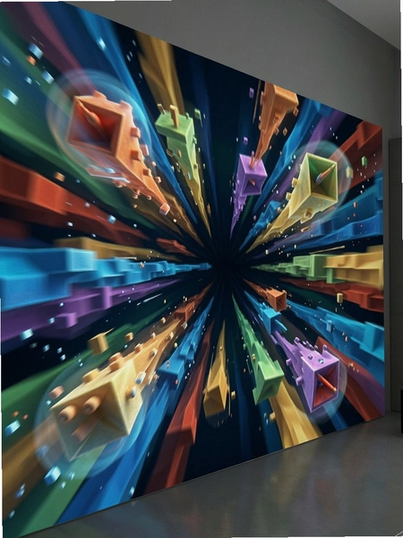 3D空间效果壁纸动态演示